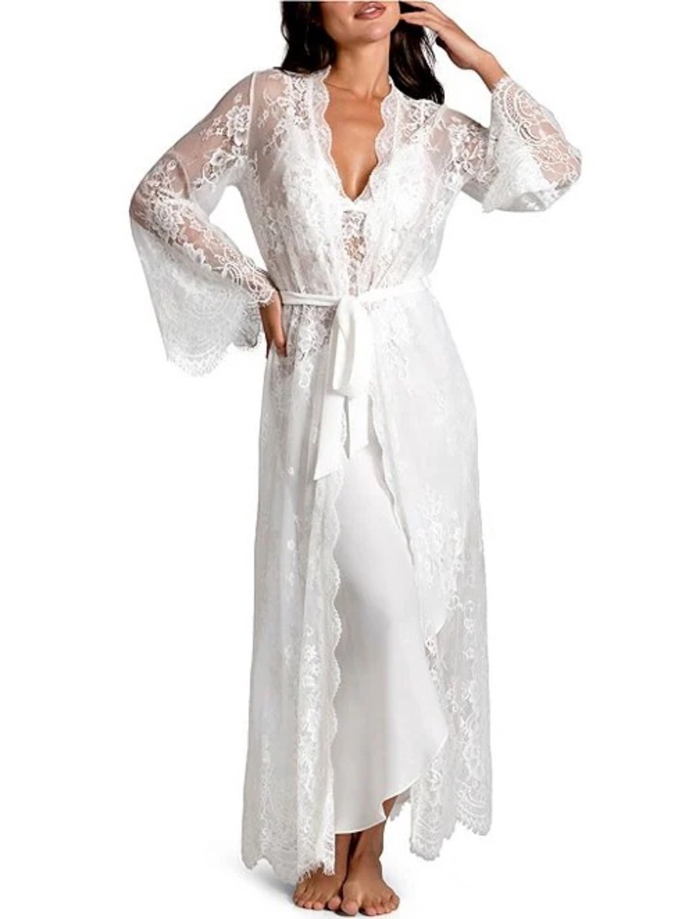 Bridal Robe and Slip Dress